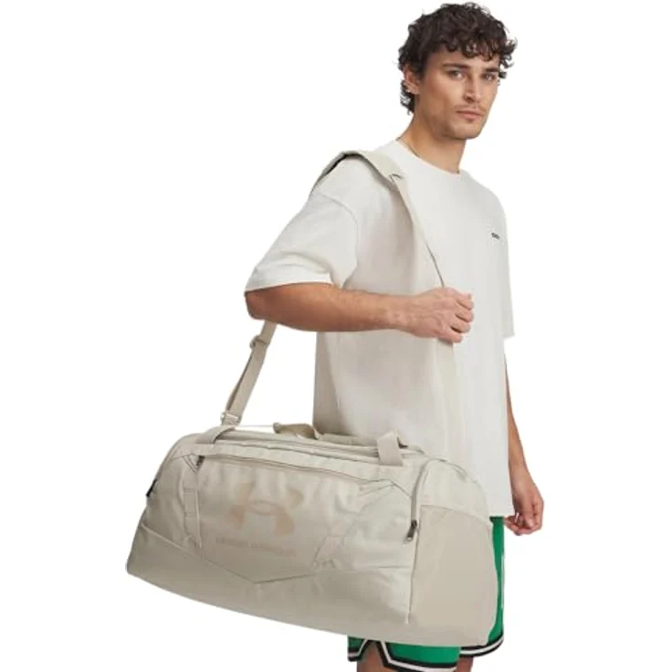 Under Armour® Sporttasche UA UNDENIABLE 5.0 DUFFLE MD KHAKI BASE, mit wasserdichtem Finish, belüfteter Tasche für Schmutzwäsche und 58l Volumen – Bild 4