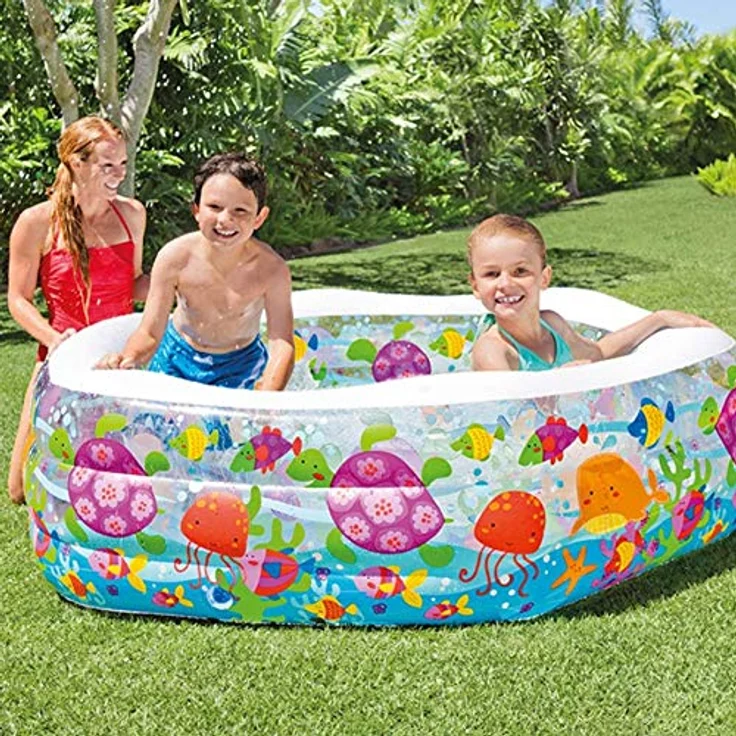 Intex Ocean Reef Pool - Kinder Aufstellpool - Planschbecken - 194 x 178 x 61 cm - Für 6+ Jahre – Bild 2