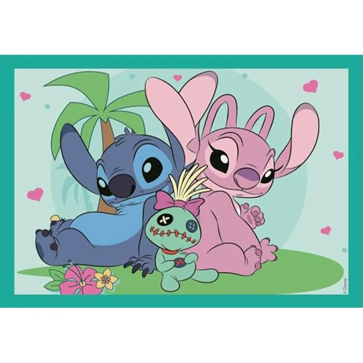 Clementoni Puzzle 4IN1 Stitch, 72 Stücke für Kinder 3-6 Jahre, fördert Handfertigkeit und Konzentration, Made in Italy, 21745 – Bild 2