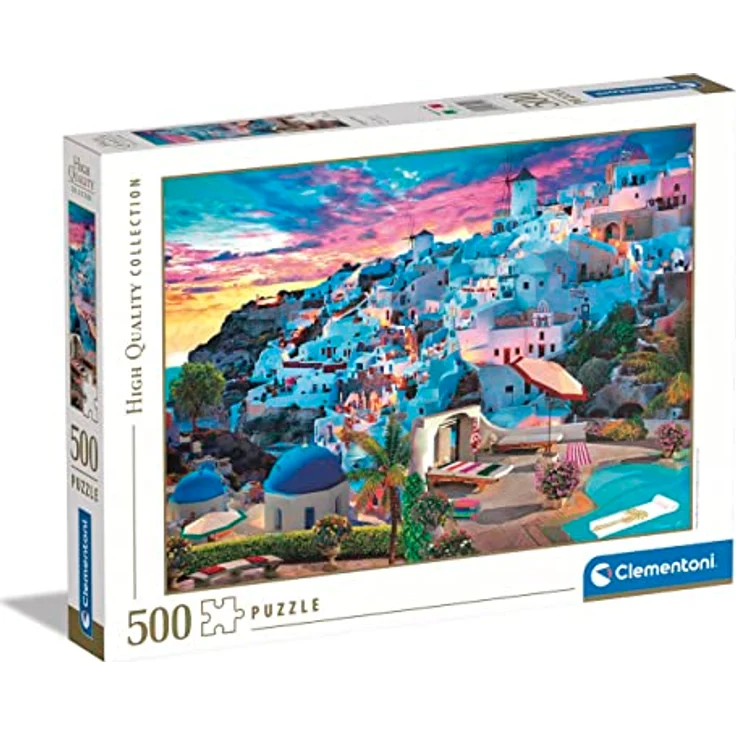 Clementoni - 35149 Collection - Greece View Puzzle, 500 Teile für Erwachsene und Kinder ab 14 Jahren, Umweltfreundliches Geschicklichkeitsspiel, Made in Italy – Bild 1