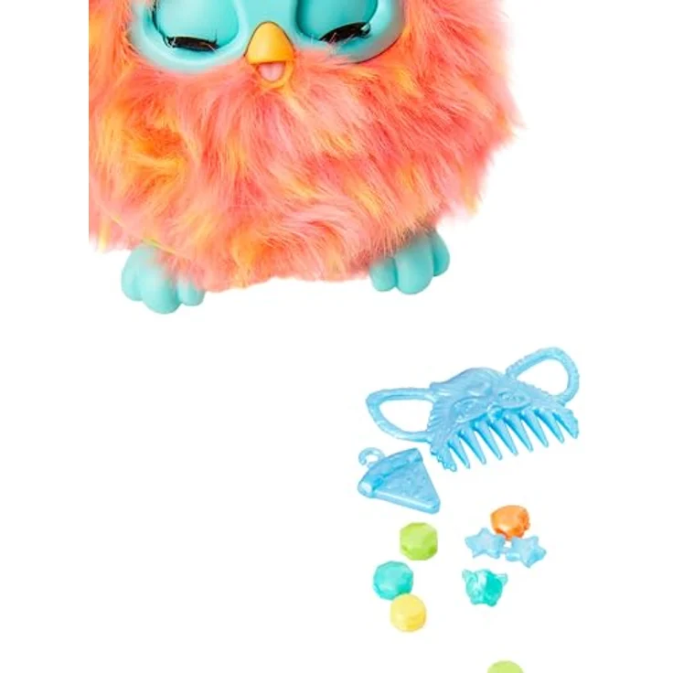 Furby Korallenroter Plüsch, interaktives Funktionsplüsch mit 600+ Antworten und Tanzmodi – Französische Version – Bild 4