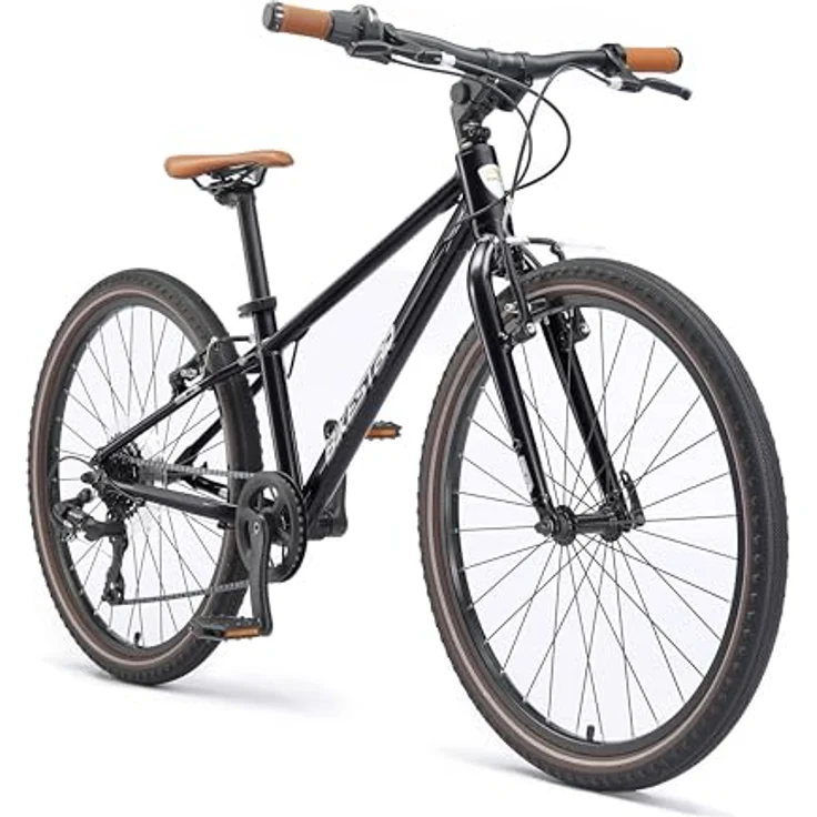 BIKESTAR Leichtgewicht 9 kg Kinder Jugend Fahrrad Aluminium ab 8-9 Jahre | 24 Zoll 8 Gang Shimano Schaltung Ultra Leicht | Schwarz – Bild 1