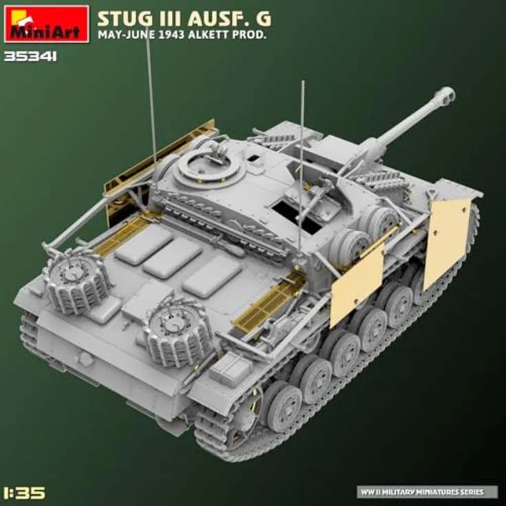 Other 1:35 StuG III Ausf. G Mai-Juni 1943 Alk, Modellfahrzeug mit beweglichen Luken und Photoätzteilen, 5 Varianten darstellbar – Bild 11