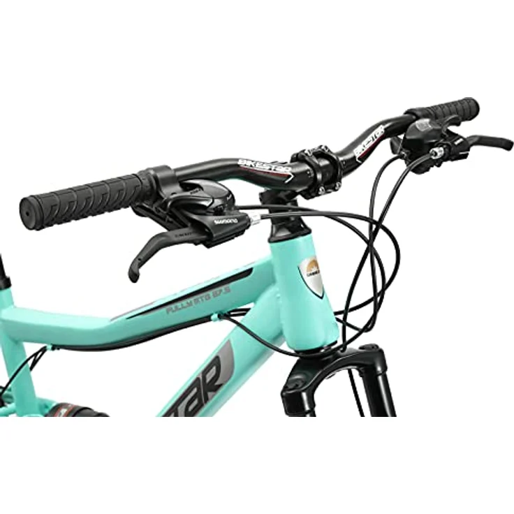 BIKESTAR Fully Mountainbike 27,5 Zoll | 17 Zoll Rahmen, 21 Gang Shimano Schaltung, Scheibenbremse | Mint – Bild 8