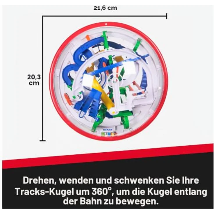 Rubiks Tracks 125 Epic, 3D-Brettspiel mit 125 Herausforderungen und drehbarem Tracks-Sphere – Bild 4