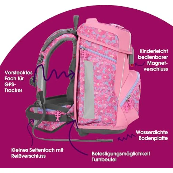 Step by Step Schulranzen SPACE Schulranzen-Set, Mehrfarbig und ergonomisches Design für optimalen Tragekomfort – Bild 3