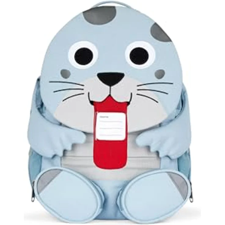 Affenzahn Kindergartenrucksack, Rucksack mit reflektierenden Details und verstellbarem Brustgurt, Blau – Bild 5