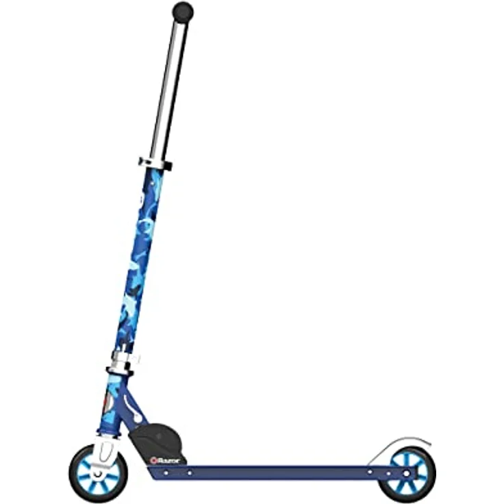 Razor A Kick Scooter, Blau, Shark Camo Sonderedition - Leichtes Design, höhenverstellbarer Lenker, Hinterradbremse – Bild 4