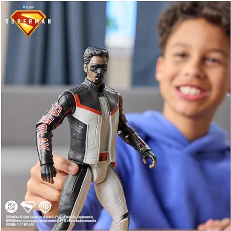 DC Comics Superman - Action-Figur Mr. Terrific, 30 cm, mit 11 Bewegungspunkten zum Spielen und Sammeln, Spielzeug für Kinder ab 4 Jahren – Bild 2