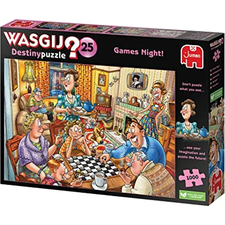 Jumbo Spiele 1110100015 Wasgij Destiny 25 Games Night! 1000 Teile – Bild 4