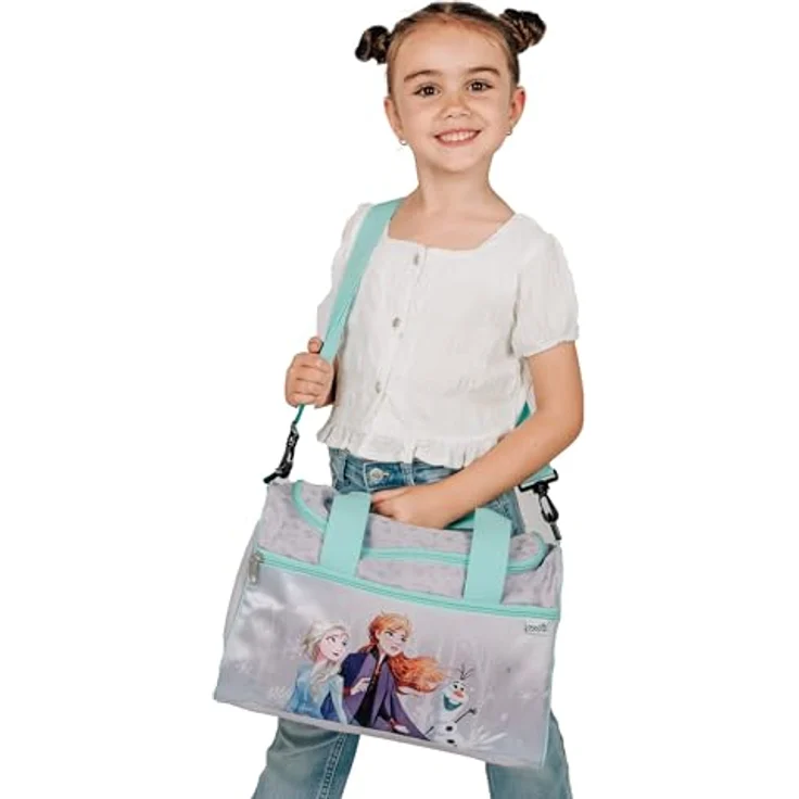 Scooli Sporttasche Frozen, Kindersporttasche mit 10,5 Litern Volumen, blau – Bild 4