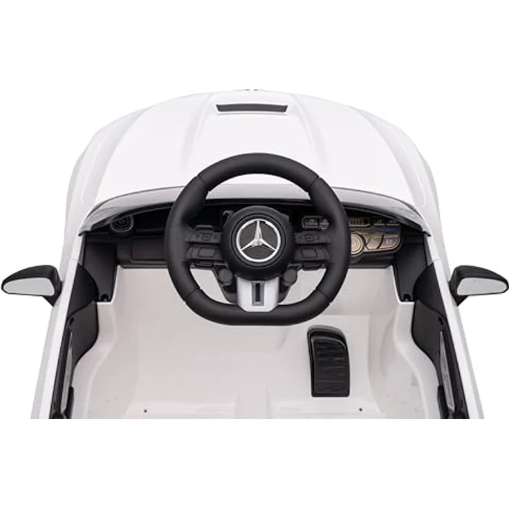 FINOOS Kinder Elektroauto Mercedes CLE53 AMG 12V mit Fernbedienung, weich, LED-Beleuchtung und Soft-Start, weiß – Bild 7