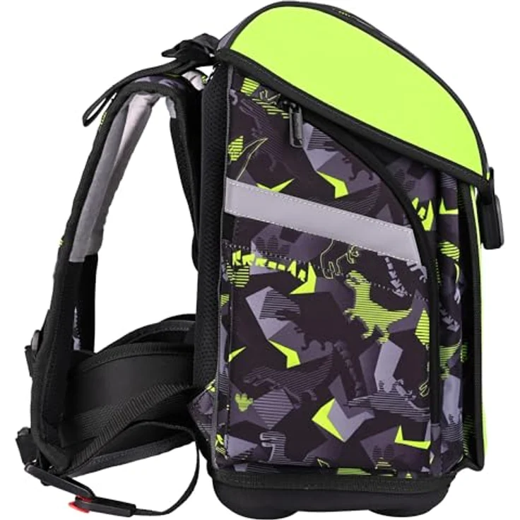 McNeill Schulranzen Set PRIMO 9tlg. DINOPARK, ergonomisches ClickFlex-Rückensystem, 19 L, leicht, inkl. gefülltem Etui, Sportbeutel und Trinkflasche – Bild 5