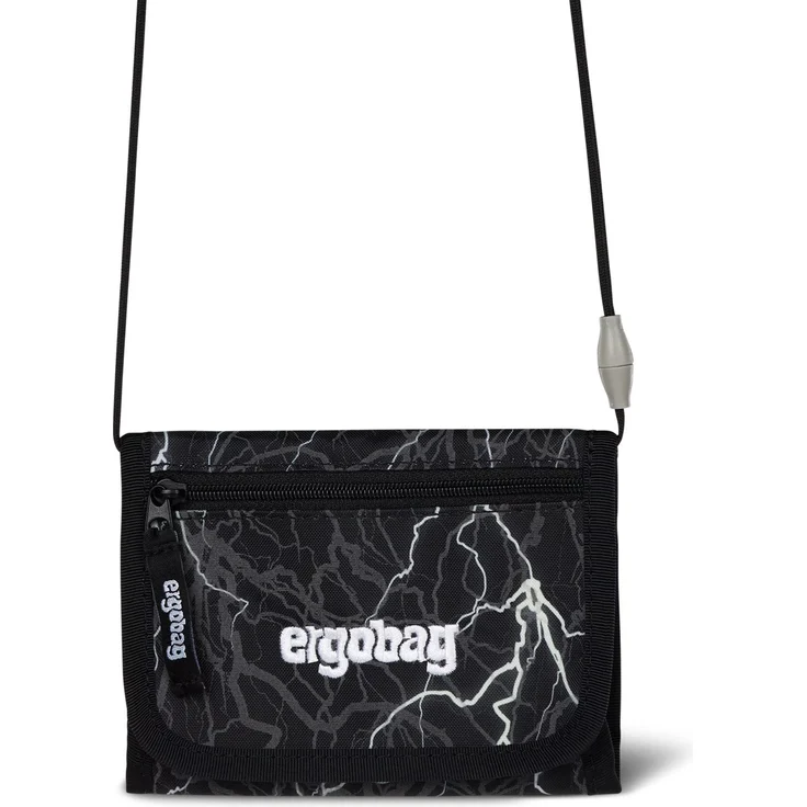 ergobag Geldbörse Brustbeutel (Portemonnaie) für Kinder, mit cleverer Organisationsfunktion, blau – Bild 1