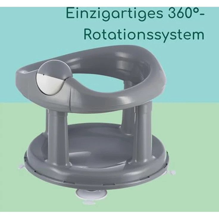 Bebeconfort Drehbarer Badewannensitz, Badewannensitz, Ergonomisch, 6 Monate bis 12 Monate, Max. 10 kg, Grey – Bild 4