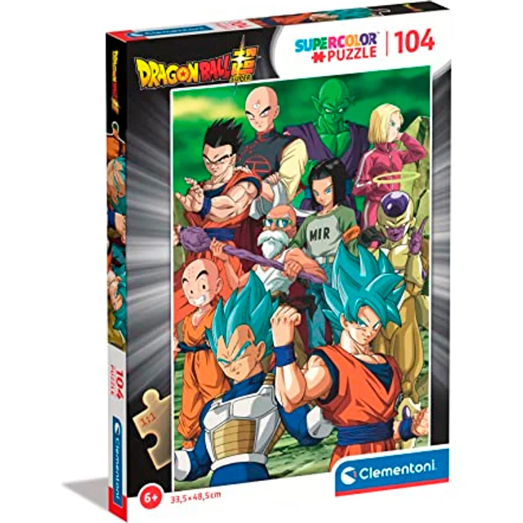 Clementoni Supercolor Puzzle Dragonball, 104 Teile, bunter Puzzle-Spaß mit Leuchtkraft für Kinder ab 6 Jahren, Made in Italy – Bild 1