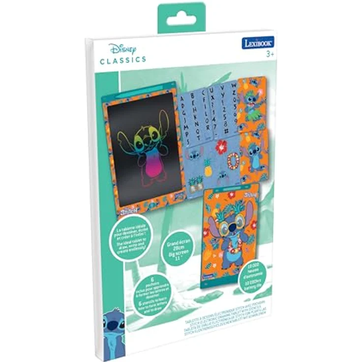 Lexibook Stitch 11’’ E-ink Zeichentablett mit Schablonen, pädagogisch und kreativ für Kinder ab 3 Jahren – Bild 4