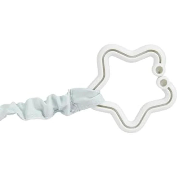 Sterntaler® Kinderwagenkette Edda, Ente aus weichem Flausch mit Spiegelfolie und elastischem Band zur Anbringung – Bild 3