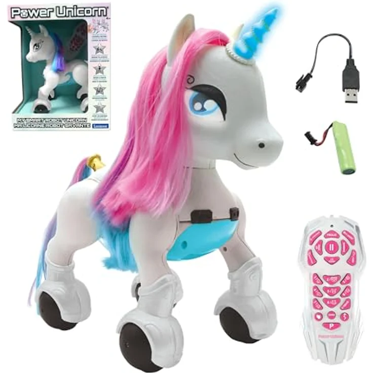Lexibook Power Unicorn® Mein Roboterhund zum Trainieren Programmierbarer Roboter mit Fernbedienung, Dressurfunktion, Gestensteuerung, Tanz, Musik, Lichteffekte, wiederaufladbar UNI01 – Bild 2