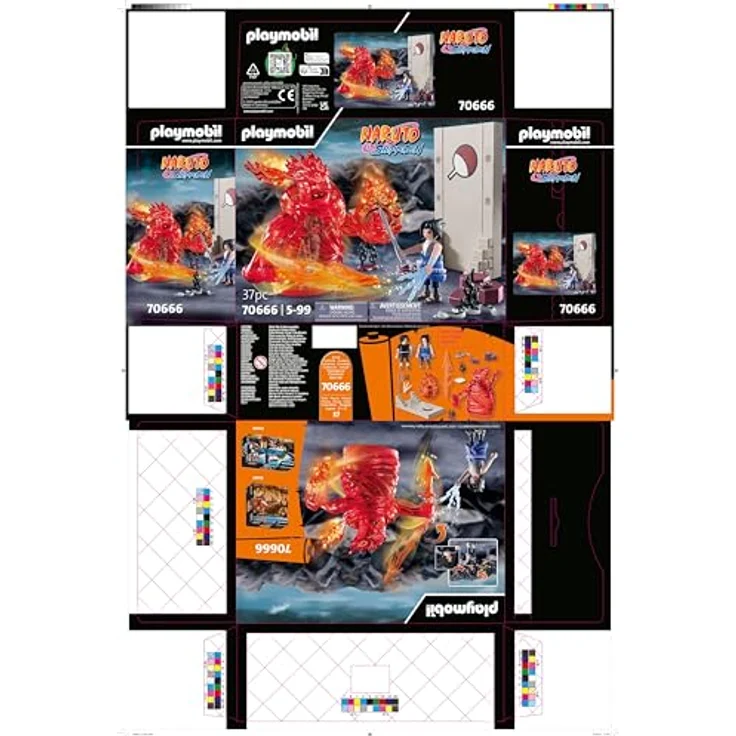 PLAYMOBIL 70666 Sasuke vs. Itachi Spielset, Ninja-Action mit beweglichem Susano'o und abnehmbaren Zubehör, Mehrfarbig – Bild 3