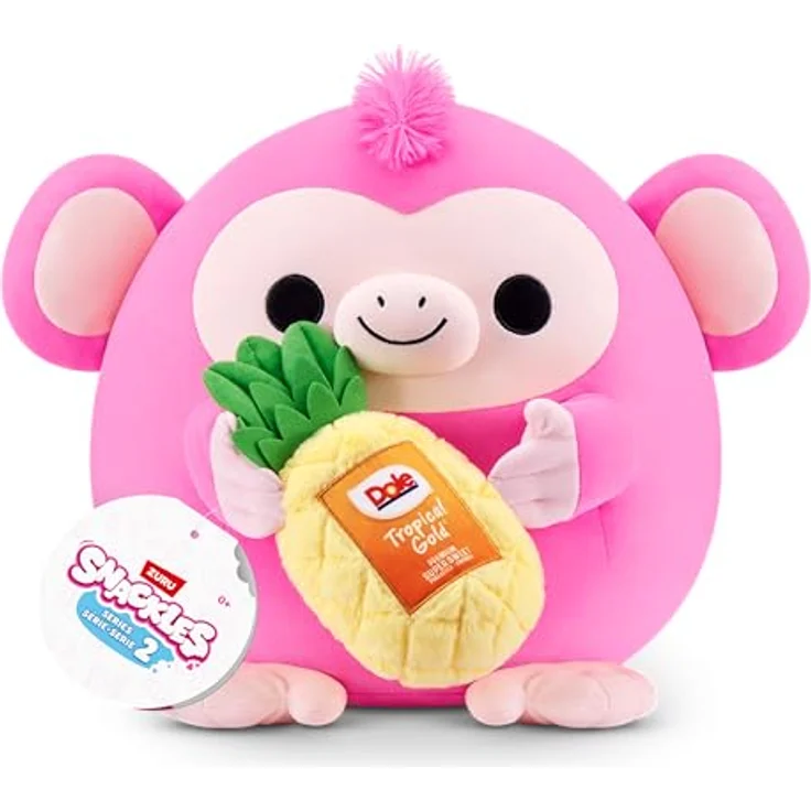 ZURU Snackles Serie 2, 35 cm großes Plüschspielzeug mit Snackmarken-Accessoire (Oli) aus superweichem Plüsch, ideal zum Kuscheln – Bild 1