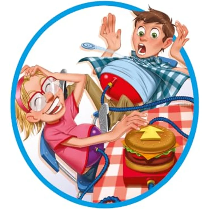 Lansay Burger Boom, interaktives Gesellschaftsspiel mit buntem Spielbrett und strategischen Burgerzutaten für die ganze Familie – Bild 4
