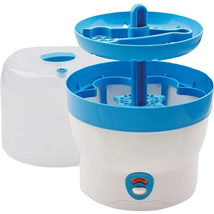 H+H BS 29b Babyflaschen-Sterilisator für 6 Flaschen in blau