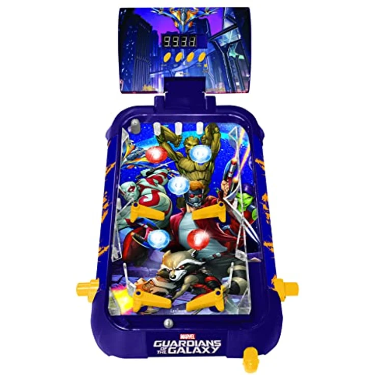 Lexibook JG610GG Marvel Guardians of The Galaxy elektronisches Flipperspiel, Action-und Reflexspiel für Kinder und Familien, LCD-Bildschirm, Licht-und Soundeffekte, Lila – Bild 2