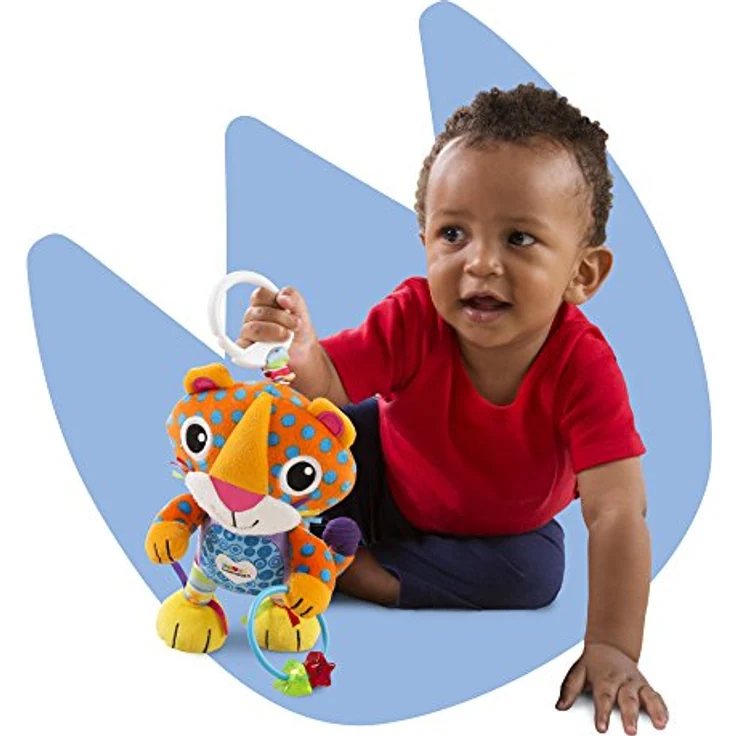 Lamaze LC27563 Baby Spielzeug Lionel, der Leopard Clip & Go | Hochwertiges Kleinkindspielzeug | Greifling stärkt Eltern-Kind-Bindung | Ab 0 Monate – Bild 4
