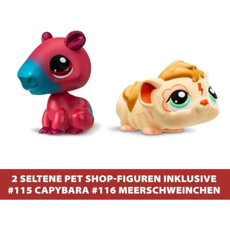 Littlest Pet Shop Großes Haus, Spielset mit 2 Figuren (#116 Meerschweinchen, exklusives #115 Capybara) und über 20 Accessoires, Spielzeug für Kinder ab 4 Jahren - BF00575 – Bild 5