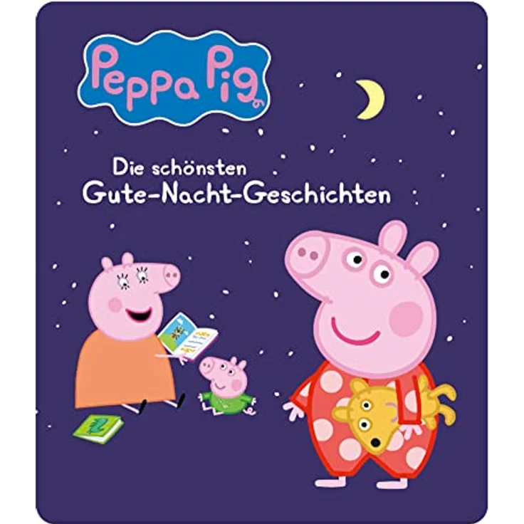 tonies Hörfigur für Toniebox, Peppa Wutz – Gute Nacht Geschichten, Hörspiel für Kinder ab 3 Jahren, Spielzeit ca. 41 Minuten – Bild 4