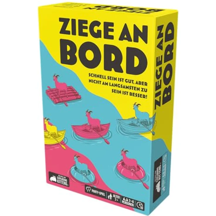 Exploding Kittens Ziege an Bord – schnelles Familien- und Partyspiel für 2-6 Spieler, 10-20 Minuten Spieldauer, ab 7 Jahren – Bild 3