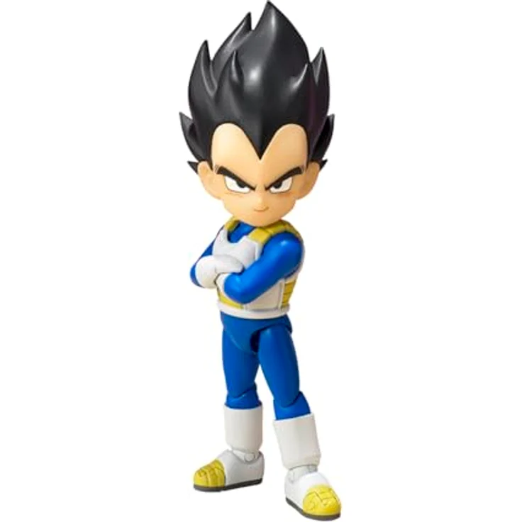 Bandai Dragon Ball Daima S.H.Figuarts Actionfigur Vegeta, Mini 7 cm, detailreich mit Zubehör in Fensterbox – Bild 1