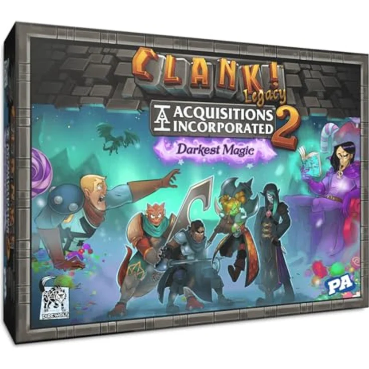 Asmodée Clank! Legacy 2: Acquisitions Incorporated Darkest Magic, Brettspiel für 2-4 Spieler mit strategischem Deckbau und variabler Erzählstruktur – Bild 3