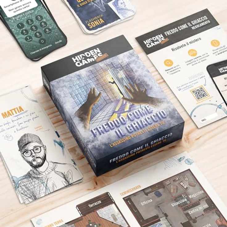 Hidden Games Hangover - Freddo Come IL Ghiaccio - Interaktives Detektivspiel für Erwachsene - Kooperatives Escape Room Erlebnis – Bild 5