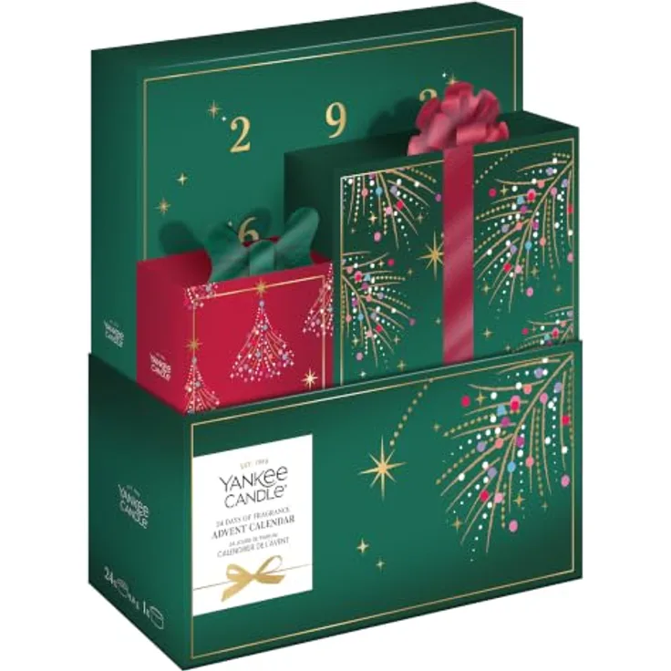 Yankee Candle Adventskalender „24 Tage voller Düfte“ 2026, 1-tlg. Duftkerzen Set