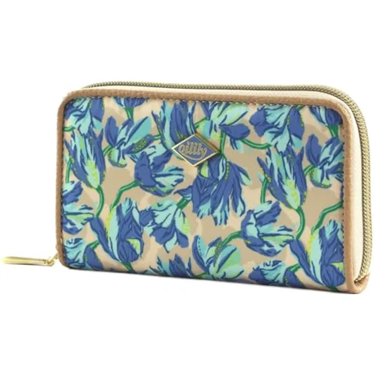 Oilily Zana Geldbörse, Kinderportemonnaie aus 100% Polyester, 16 cm x 9.5 cm x 2.5 cm, blau