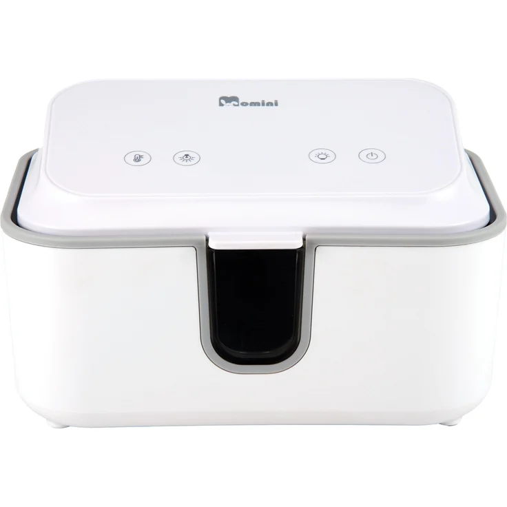 Momini WarmWipes, Sterilisator und Feuchttuchwärmer mit UV-Sterilisation und Touchpanel, weiß