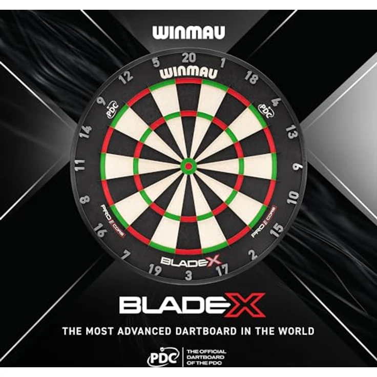 WINMAU Blade X, Professionelle PDC-Turnier Steeldartscheibe mit Next-Generation Pro Core Konstruktion und 5 Jahre Garantie – Bild 2