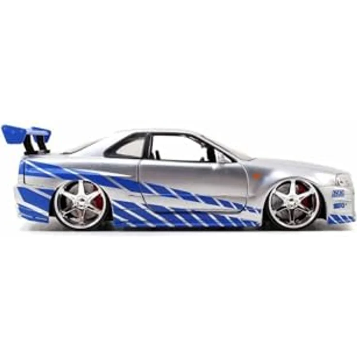 Jazwares - 97158 - Metals Diecast - Fast and Furious, Brian O'Conner's Nissan Skyline GT-R, Maßstab 1:24 – Bild 8