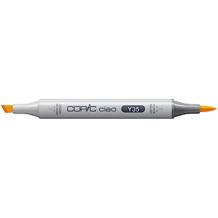 Copic COPIC Ciao Marker Typ Y - 35, Maize, vielseitiger Layoutmarker mit dualem Spitzensystem, mittelbreite und Brush-Spitze – Bild 2
