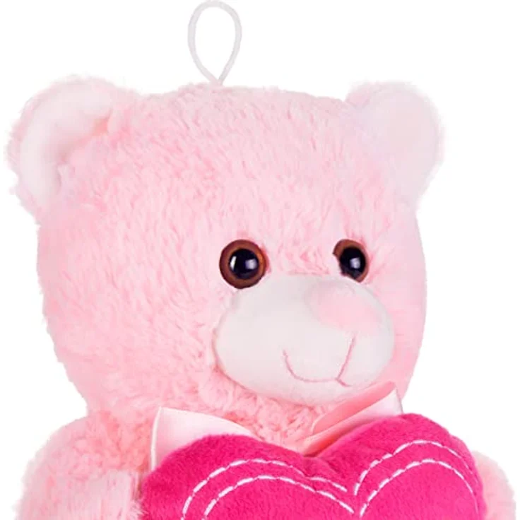 Teddy Plüschbär mit Herz Pink - Ich Liebe Dich - 25 cm - Teddybär - Stofftier Rosa – Bild 2
