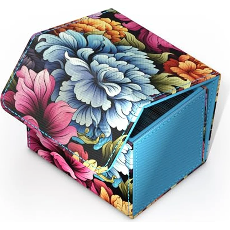Ultimate Guard Sidewinder 100+ Xenoskin, Premium Deck-Box mit hochwertigem Mikrofaser-Innenfutter und starkem Magnetverschluss, Floral Places - Springbloom Meadow – Bild 4