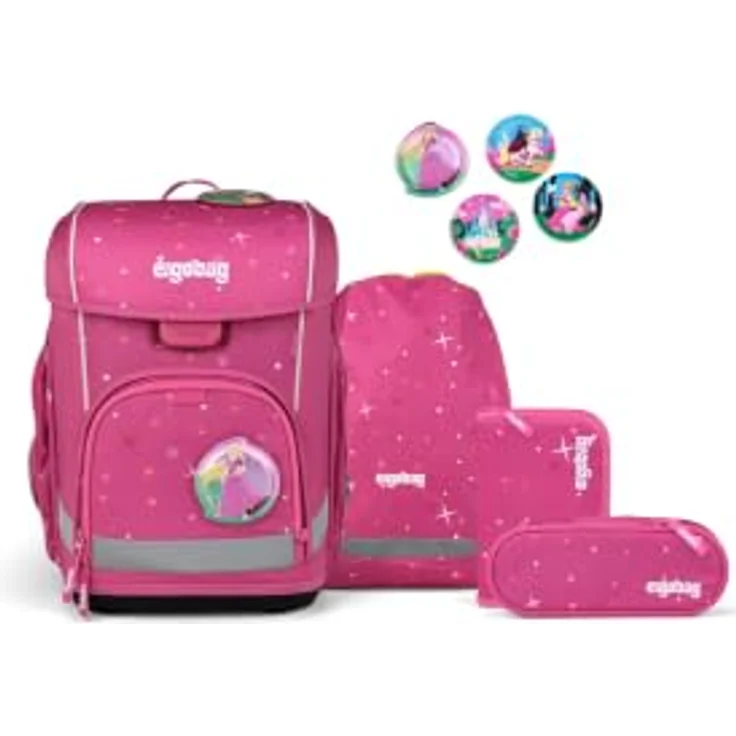 ergobag cubo light Schulranzen-Set ZauBärschloss, 21 Liter Volumen, atmungsaktives Hugging-Tragesystem, inklusive Sportbeutel – Bild 1