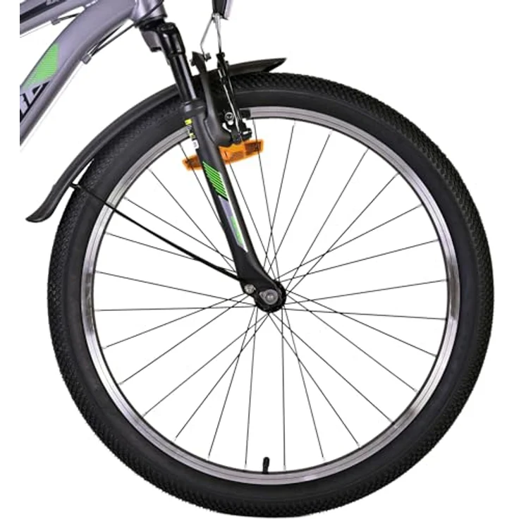 Volare Kinderfahrrad Cross 24 Zoll für Jungen in Grau, 18 Gänge – Bild 4