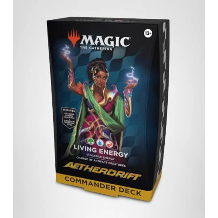 Magic: The Gathering Aetherdrift Commander Deck Living Energy, 100-Karten Deck mit fliegenden Kreaturen, Englisch – Bild 8