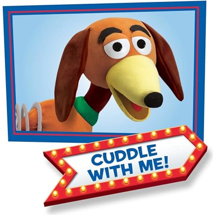 Just Play Ltd. Disney und Pixar Toy Story Slinky Dog Plushie, Plüschtier mit 10 Zoll Länge und weichem, kuscheligem Material – Bild 4