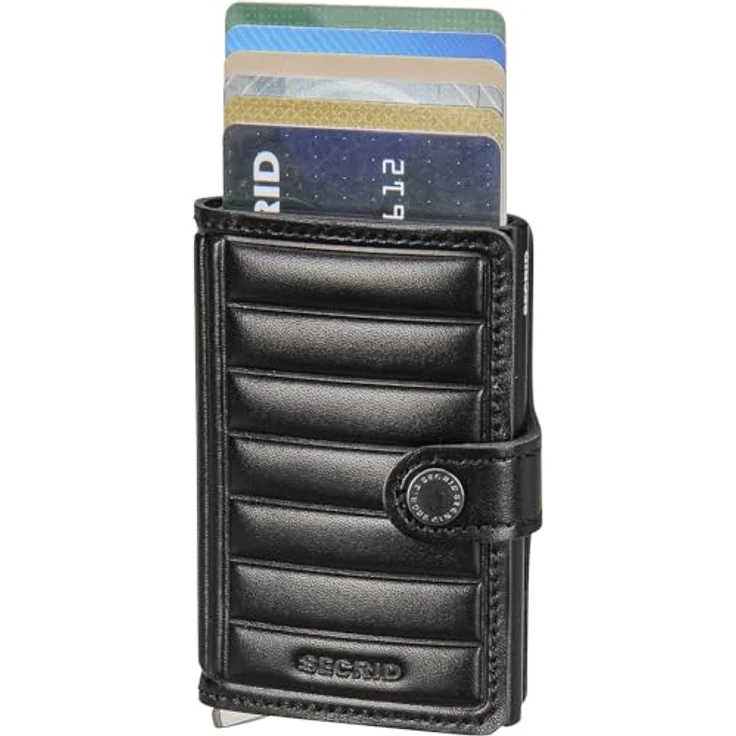 Secrid Geldbörse Premium Miniwallet Emboss Lines Black One Size – Bild 3
