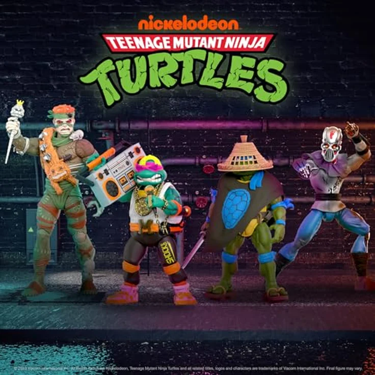 Super7 Teenage Mutant Ninja Turtles Ultimates Actionfigur Ninja Nomad Leonardo, 18 cm, voll beweglich mit Zubehör und Austauschteilen in Fensterbox – Bild 6