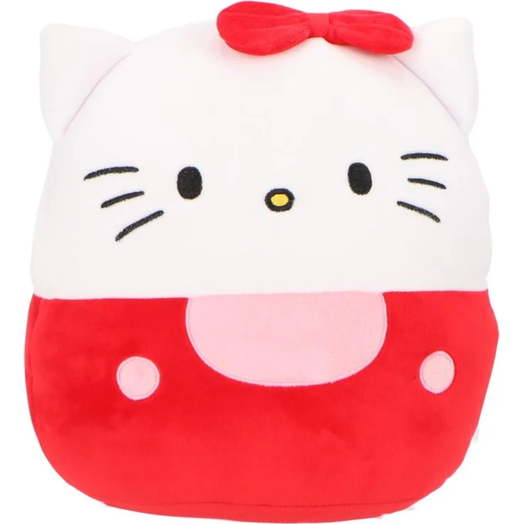 Hello Kitty Eggy Kissen, Plüschkissen in Pink, 22 cm, weich und kompakt
